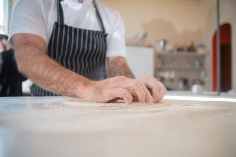 Original Pizza Ranch restaurant interior with warm, welcoming atmosphere